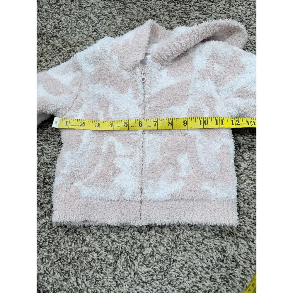 Barefoot Dreams Girls Cozy Chic Full Zip Jacket Sz 18- 24 Months Plush Soft Cozy